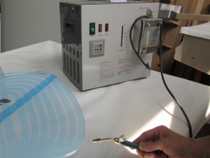 Acryl glass polishing